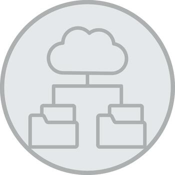 base de datos pastel color gráfico vector