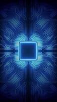 Futuristic CPU Processor Core Animation. video