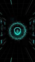 sci Fi hud cible avec numérique balayage animation. video