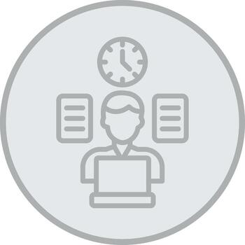 Multitasking 3D Interface Shape vector