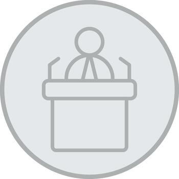 Discourse Iconic Line Form vector