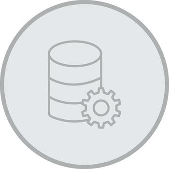 base de datos monótono bosquejo diseño vector