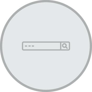 Search Bar Custom Line Element vector