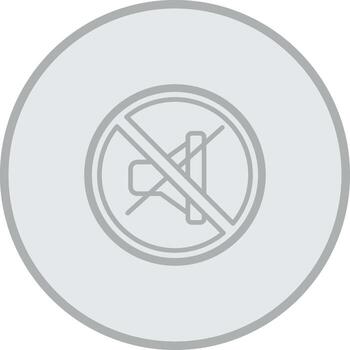 Silent Mode Coded UI Symbol vector