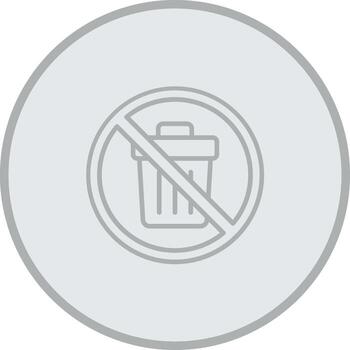 No Trash App Based UI Graphic vector