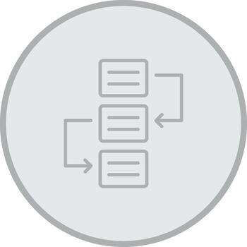 flujo de trabajo personalizado línea elemento vector