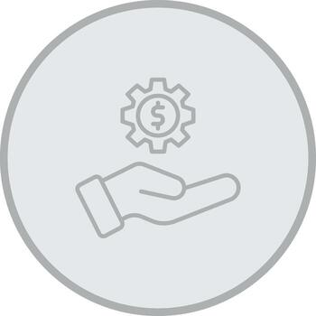 Service Custom Line Element vector