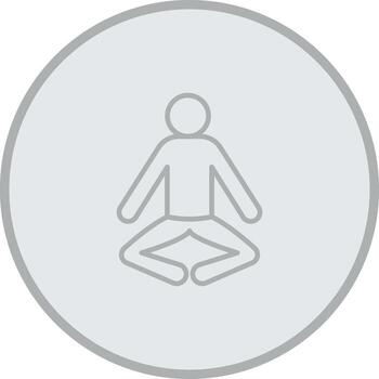 Reclining Bound Angle Pose Supta Baddha Konasana Web Style Graphic vector