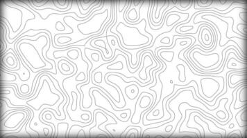astratto topografica contorno Linee animazione, senza soluzione di continuità looping terreno carta geografica modello, minimo geometrico linea sfondo, 1080p 60fps movimento grafica design elemento per creatori e ui sovrapposizioni video