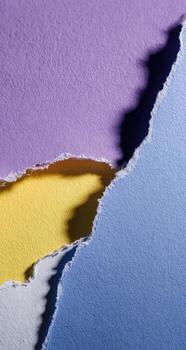 A piece of paper with torn edges photo