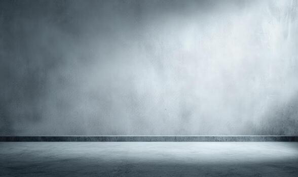 Empty room with concrete wall and floor photo