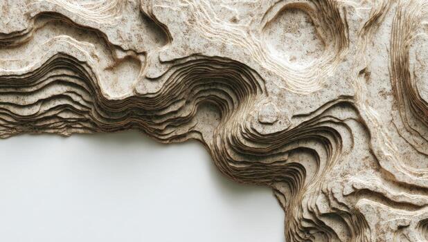 A close up of a piece of wood with wavy lines photo