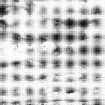 trama de semitonos modelo. oscuro conjunto de puntos punteado textura en blanco antecedentes. cubrir grunge modelo. angustia lineal diseño. desvanecerse monocromo puntos. popular Arte fondo. vector