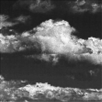 Halftone Pattern. Set of Dots. Clouds cute Dotted Texture on White Background. Overlay Grunge Template. Distress Linear Design. Fade Monochrome Points. Pop Art Backdrop. vector