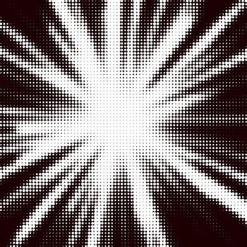 Halftone Pattern. Set of Dots. Dotted Texture on White Background. Overlay Grunge Template. Distress Linear Design. Explosion Fade Monochrome Points. Pop Art Backdrop. vector