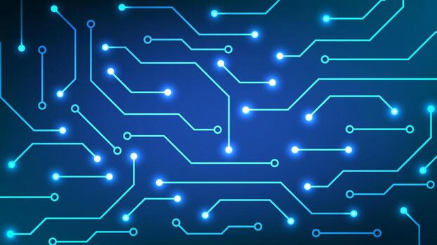 Abstract digital circuit background. Futuristic circuits data network cyberpunk and computer concept. vector