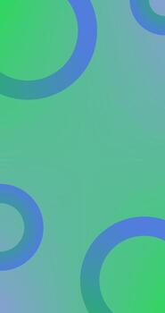 Green Blue Gradient Copy Space Background with color Rings Different shades and thickness Abstract pattern vector