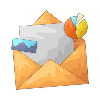 correo electrónico estrategia ilustración vector