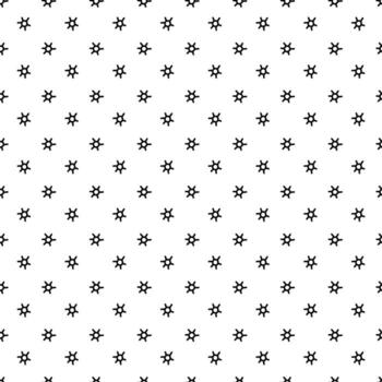 modelo garabatear mini cinco puntas estrellas. estrella con uno línea. negro línea en blanco. sin costura textura. linda para niños dibujo. forma, símbolo repitiendo en rotación. minimalista lineal estilo vector