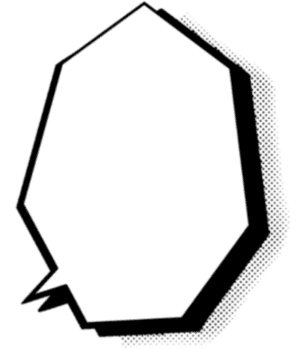 a speech bubble polygon with a black and white outline png
