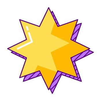 Speech bubble in line style. Decorative abstract background. vector