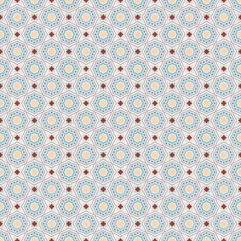 Geometric hexagonal pattern design vector