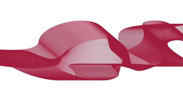 abstract red wave art design vector