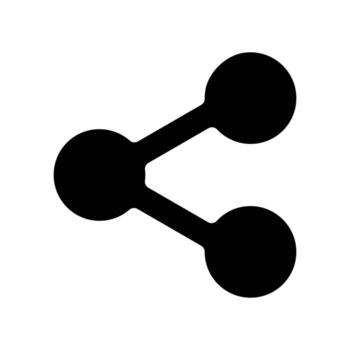 Share icon, share button vector