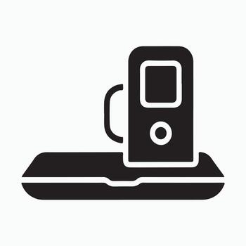 Docking Station Technology Solid Computer Accessory Icon vector