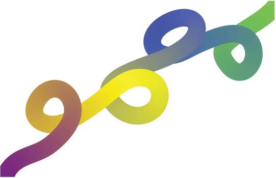 Color Lines with Gradient. Geometric Shapes Graphic Design Element vector