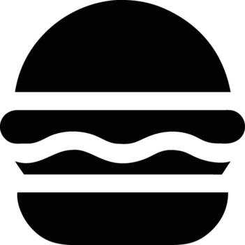 sencillo negrita hamburguesa icono para menú diseño y web contenido vector