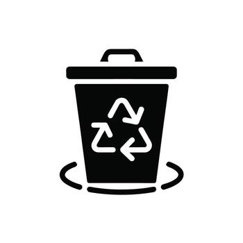 Recycle Bin Symbolizes Environmental Responsibility and Sustainable Waste Management Practices for a Greener Future vector