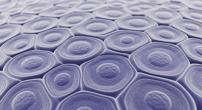 Detailed Microscopic View Of Interconnected Cells Arranged In A Regular Pattern, Highlighting Cellular Biology And Tissue Structure. photo