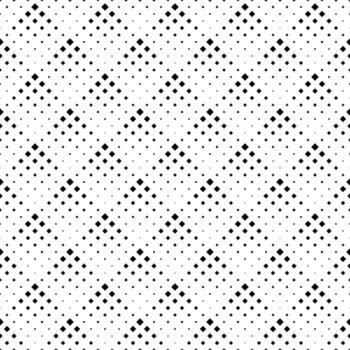 Monochrome seamless diagonal square pattern background design vector