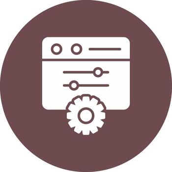 Control Panel internet settings admin options vector