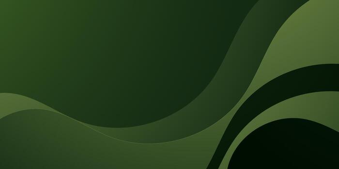 Abstract wave green banner background. Simple and elegant wave pattern banner design. vector