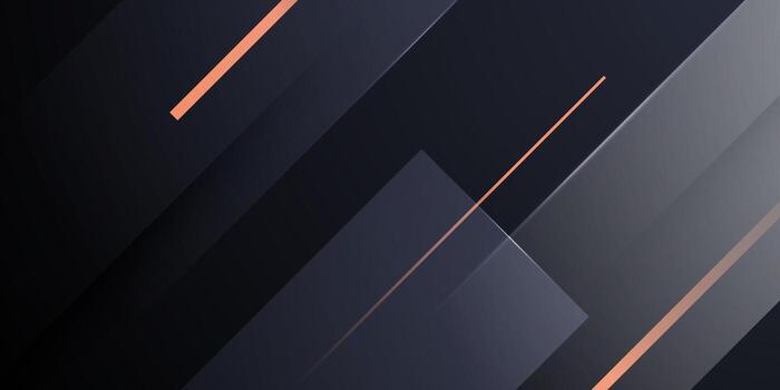 resumen oscuro antecedentes con superposición cuadrado y naranja líneas modelo elemento diseño. vector