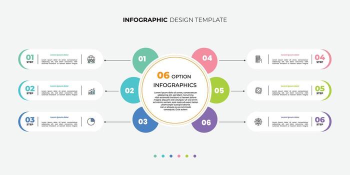 Infographic design template example vector