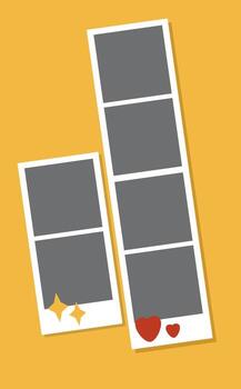 simple two frame icon design vector