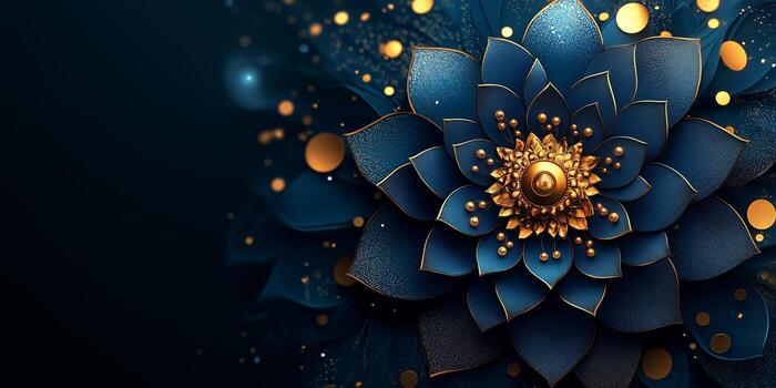 Tranquil mandala style abstract clean simple background design spiritual geometric pattern meditation harmony balance advertisement mock up photo