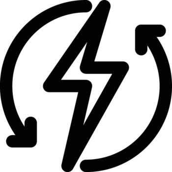 Auto Flash, Flash, Automatic Outline Icon vector