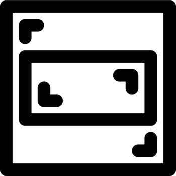 Aspect Ratio, Frame, Resolution Outline Icon vector