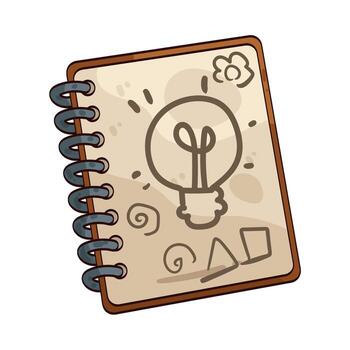 Idea in Notebook vector