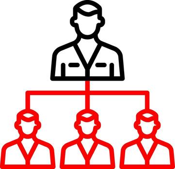 Team Structure Minimal Art Object vector