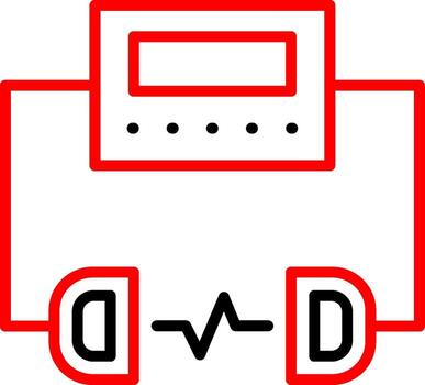 Defibrillator Smooth UI Symbol vector