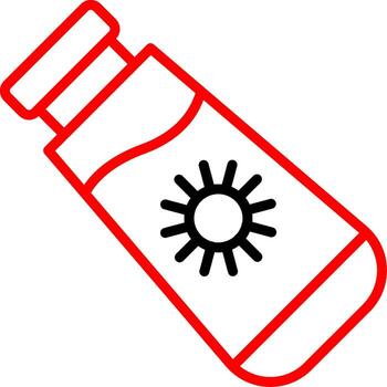 Sunscreen Interactive UI Design vector