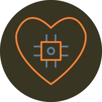 Affective Computing Smooth UI Symbol vector