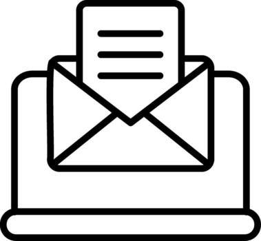 Email User Interface Mark vector