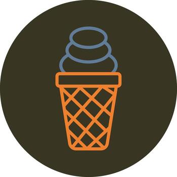 Ice Cream Cone Interactive UI Design vector