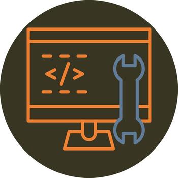 código Ingenieria aplicación establecido ui gráfico vector